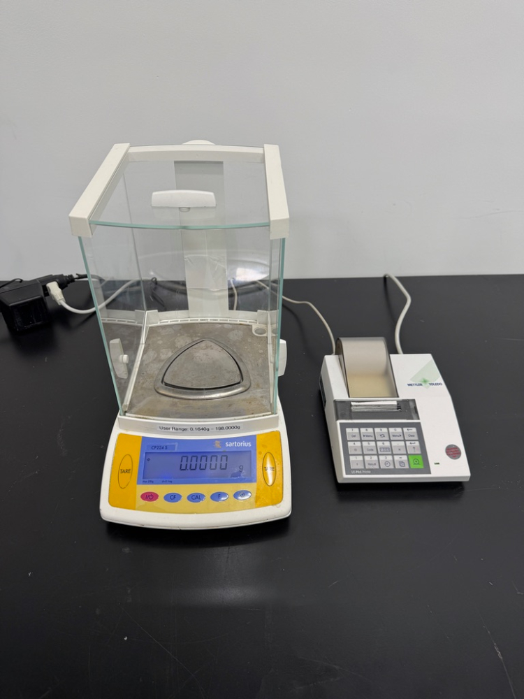 Image of Sartorius Analytical Balance w/ Mettler Toledo LC-P46 Printer